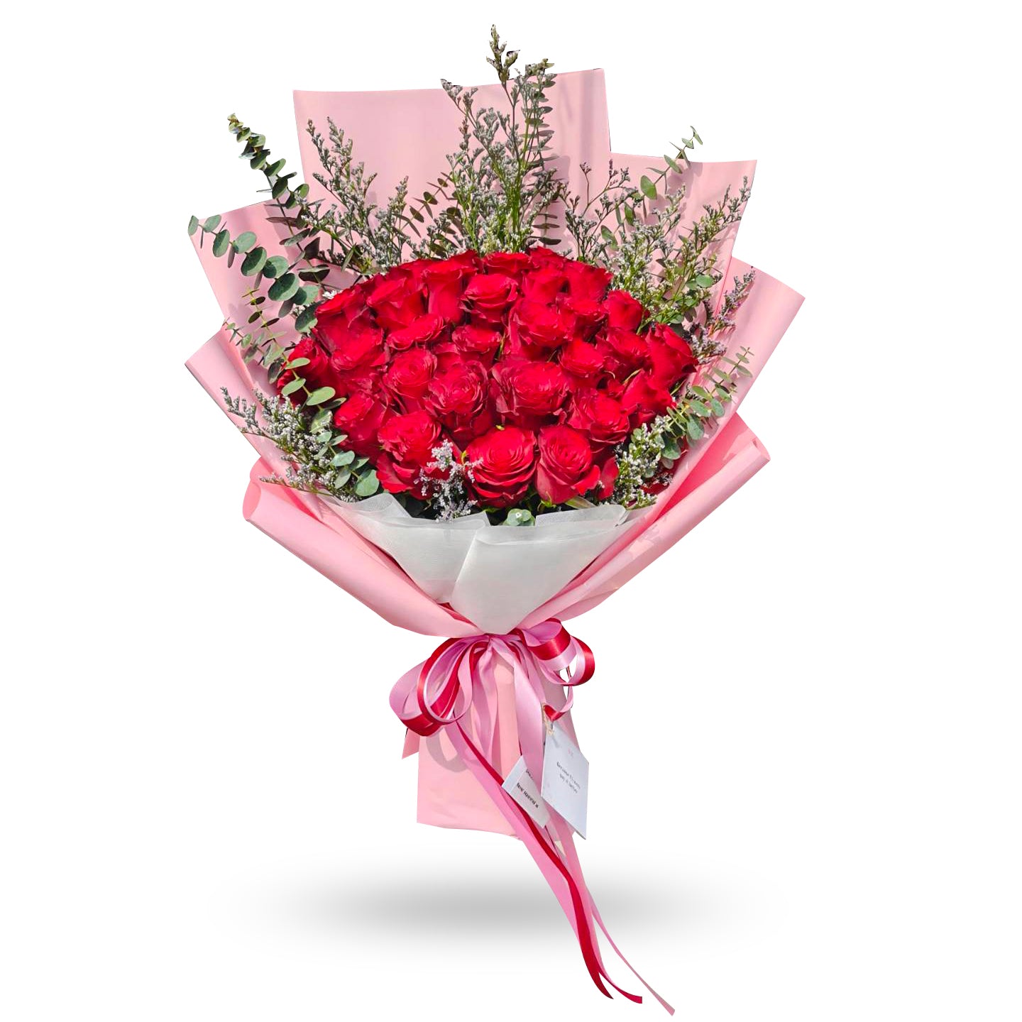 "Crimson Delight" Bouquet Of 30 Red Roses